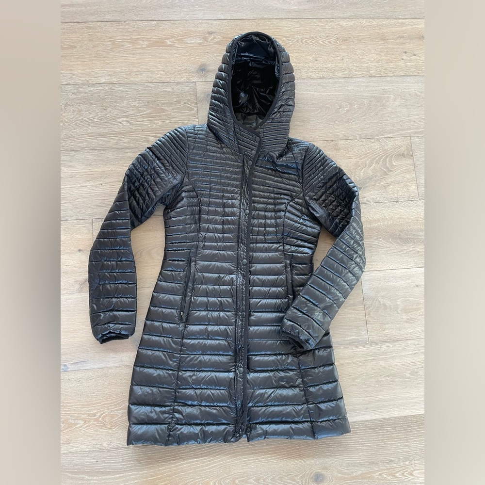 Patagonia Fiona Hooded Black Parka Jacket Women’s Size Small